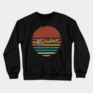 Meridian Vintage Text Crewneck Sweatshirt